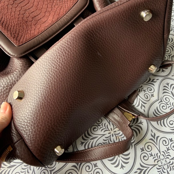 Burgundy Mackage leather backpack - Picture 5 of 5